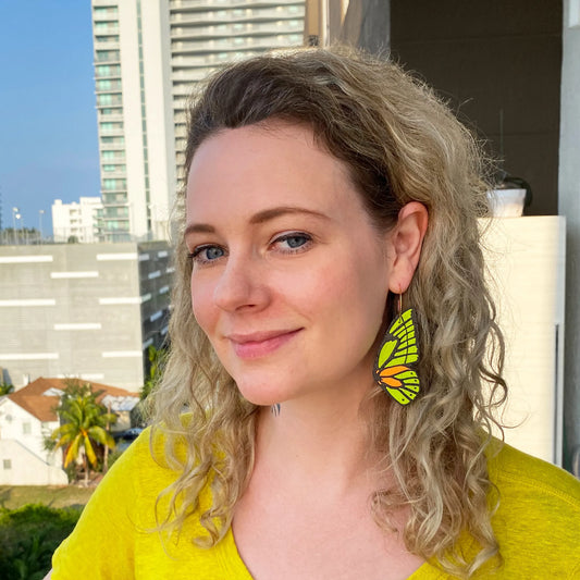 TEEK - Neon Butterfly Wing Hoops JEWELRY TEEK LCM