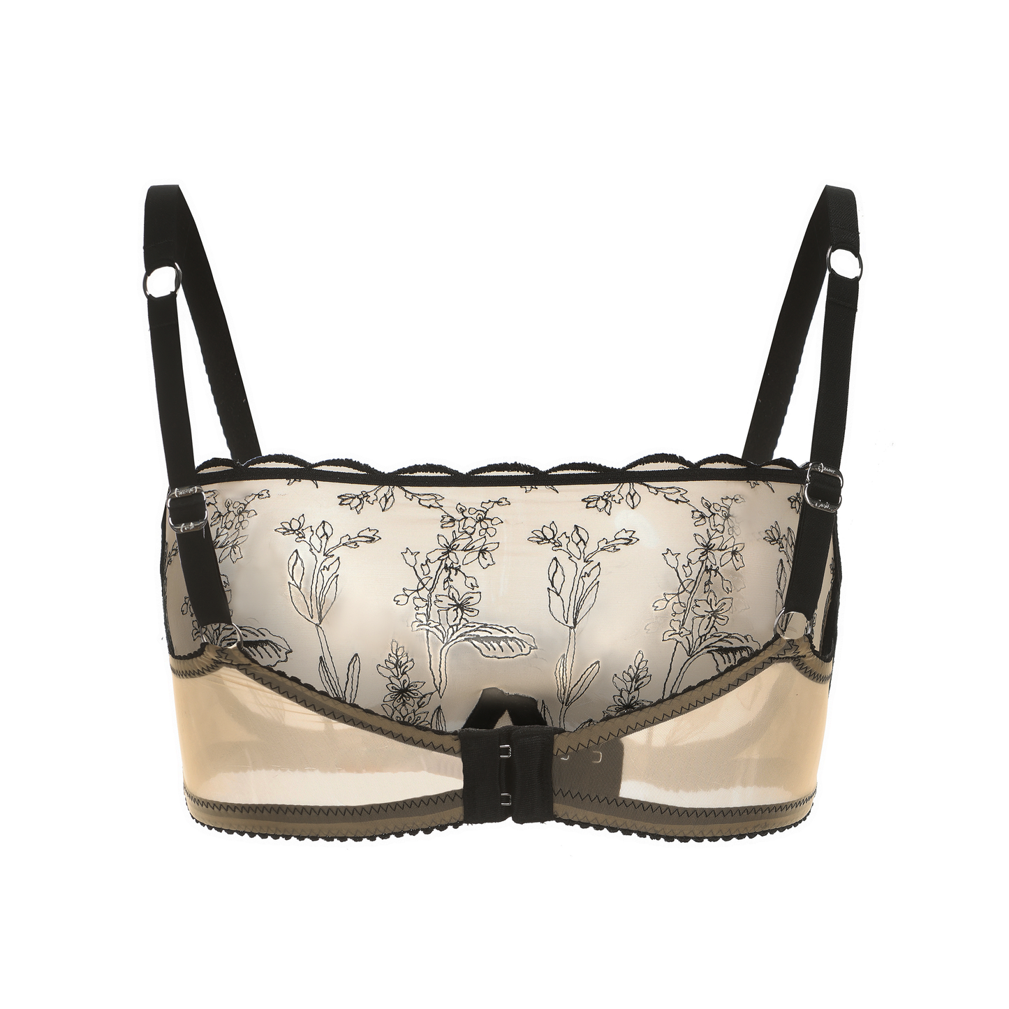 TEEK - Kim High Neck Floral Embroidered Underwire Bra | Jelly Fabric BRA TEEK AC