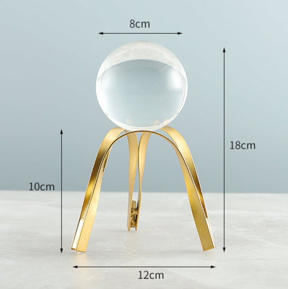 TEEK - Abstract Cabinet Crystal Ball Decor HOME DECOR theteekdotcom Metal-Golden Arches-small size