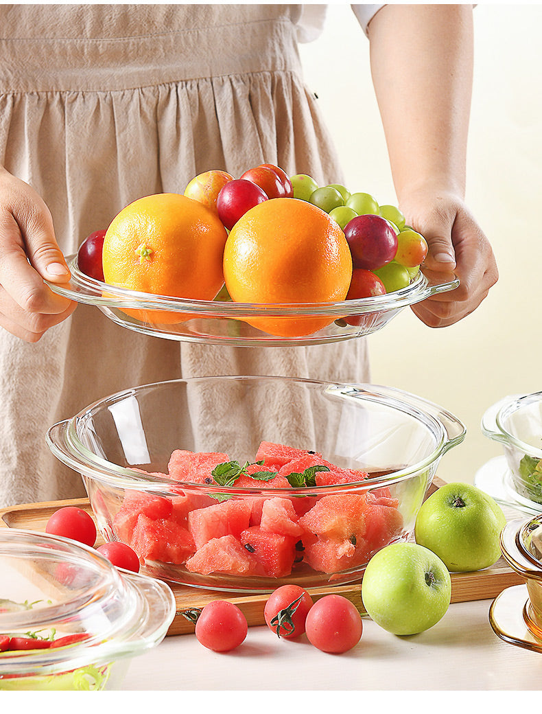 TEEK - High Temperature Resistant Glass Covered Bowl HOME DECOR theteekdotcom