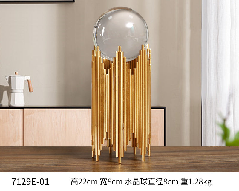 TEEK - Abstract Cabinet Crystal Ball Decor