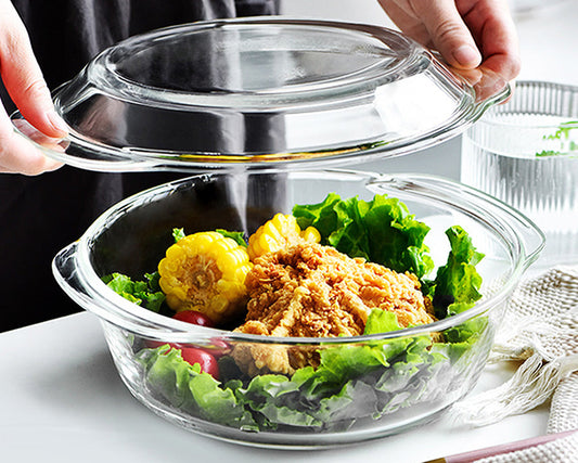 TEEK - High Temperature Resistant Glass Covered Bowl HOME DECOR theteekdotcom