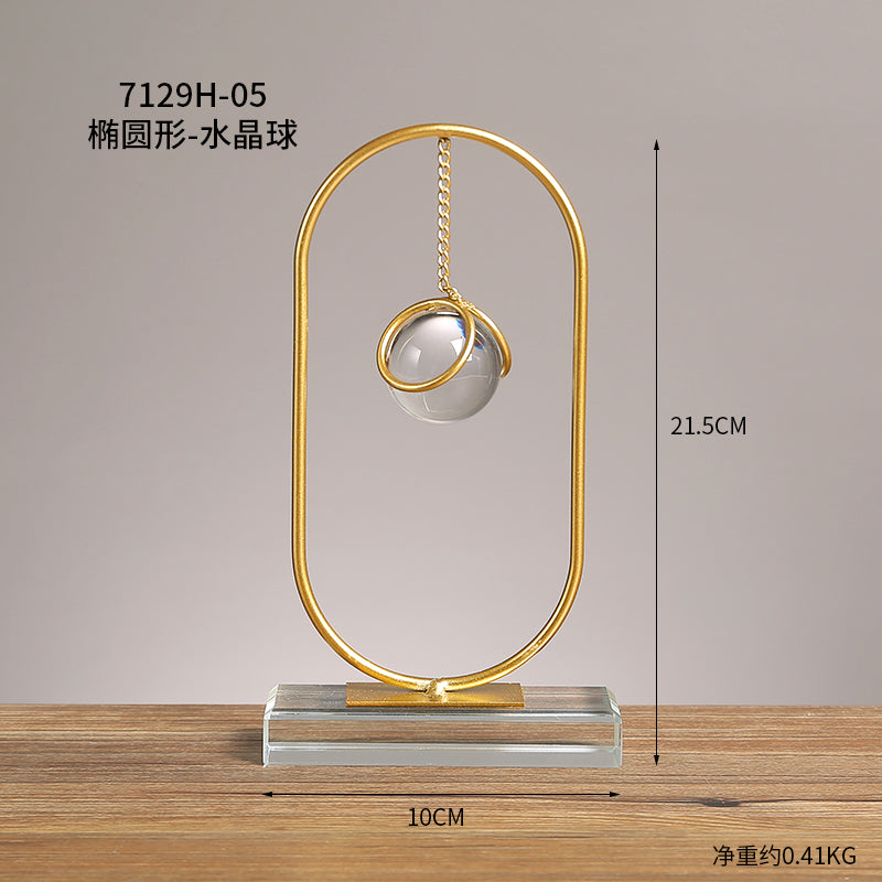 TEEK - Abstract Cabinet Crystal Ball Decor