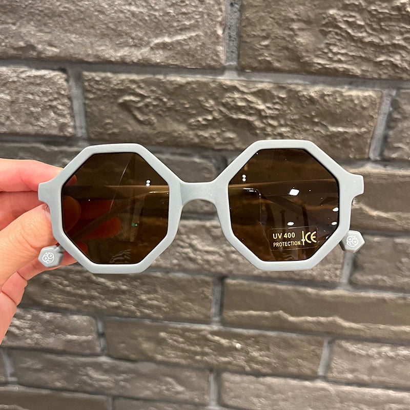 TEEK - Retro Poly Sunglasses EYEGLASSES theteekdotcom Gray Blue