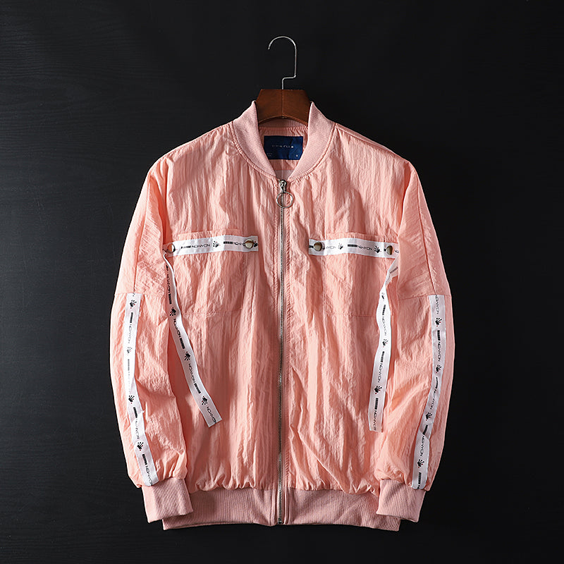 TEEK - Mens Cutting Trend Sports Jacket JACKET theteekdotcom Pink M