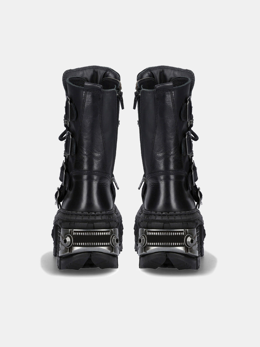 TEEK - Mens Platform Heavy Metal Motorcycle Boots SHOES theteekdotcom