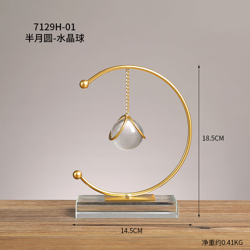 TEEK - Abstract Cabinet Crystal Ball Decor