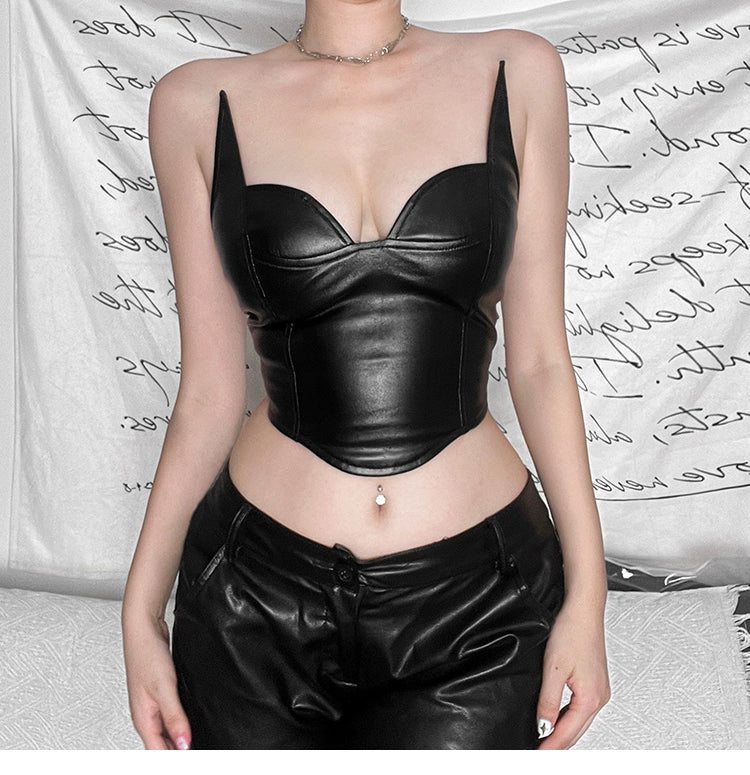 TEEK - Dark Little Devious Irregular Top TOPS theteekdotcom