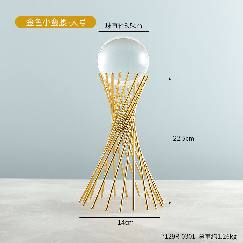 TEEK - Abstract Cabinet Crystal Ball Decor
