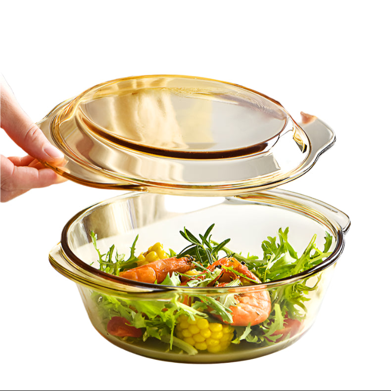 TEEK - High Temperature Resistant Glass Covered Bowl HOME DECOR theteekdotcom