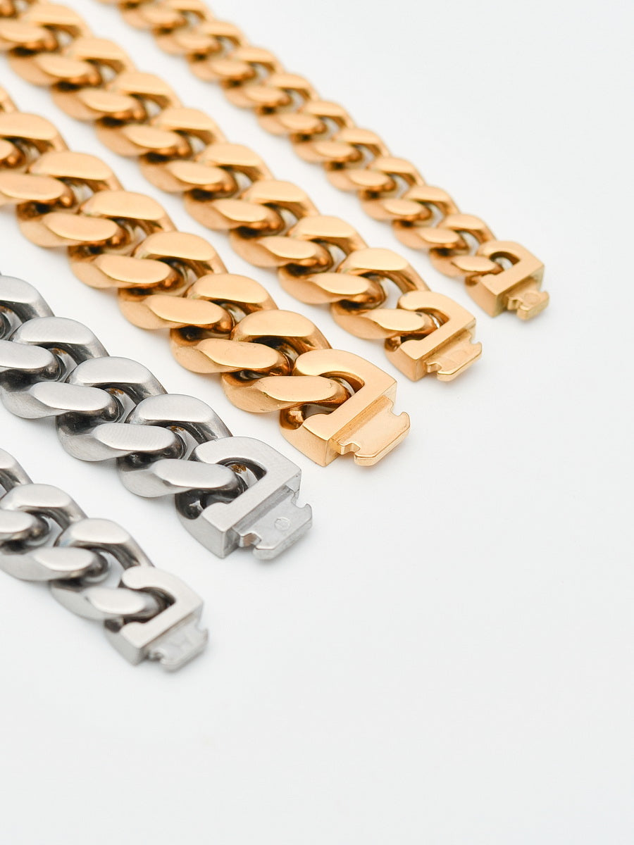 TEEK - Mens Cuban Linked Chain Bracelet JEWELRY theteekdotcom