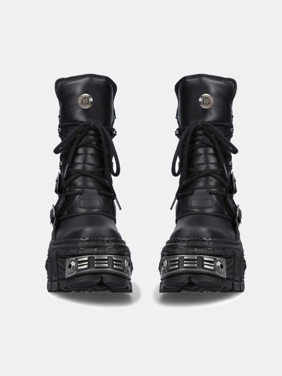 TEEK - Mens Platform Heavy Metal Motorcycle Boots SHOES theteekdotcom