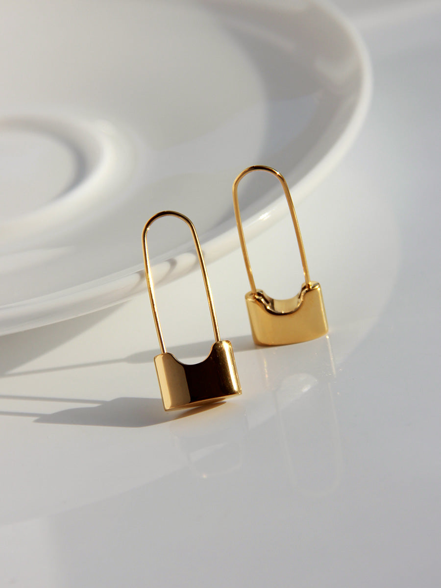 TEEK - 18K Insta Retro Pin Earrings JEWELRY theteekdotcom