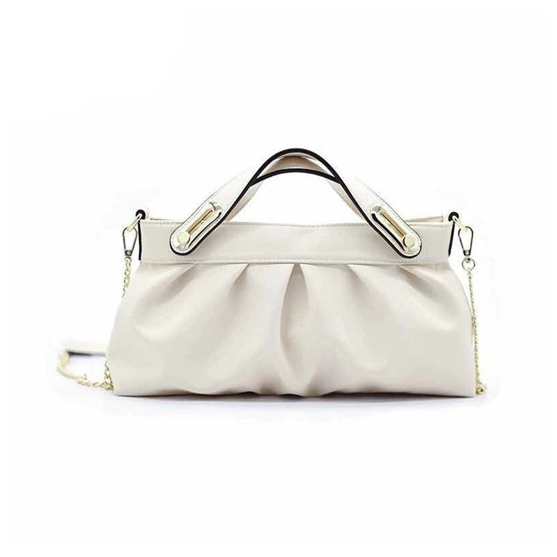 TEEK - Soft Hang Handle Clutch Bag BAG theteekdotcom White