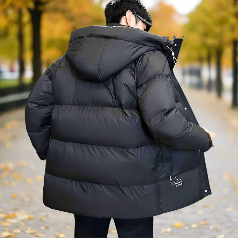 TEEK - Mens Hooded Zipper Puffy Pocketed Coat COAT TEEK 1TFY