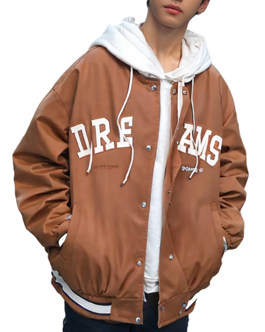 TEEK - Mens Layered Style Baseball Hooded Jacket JACKET TEEK 1TFY