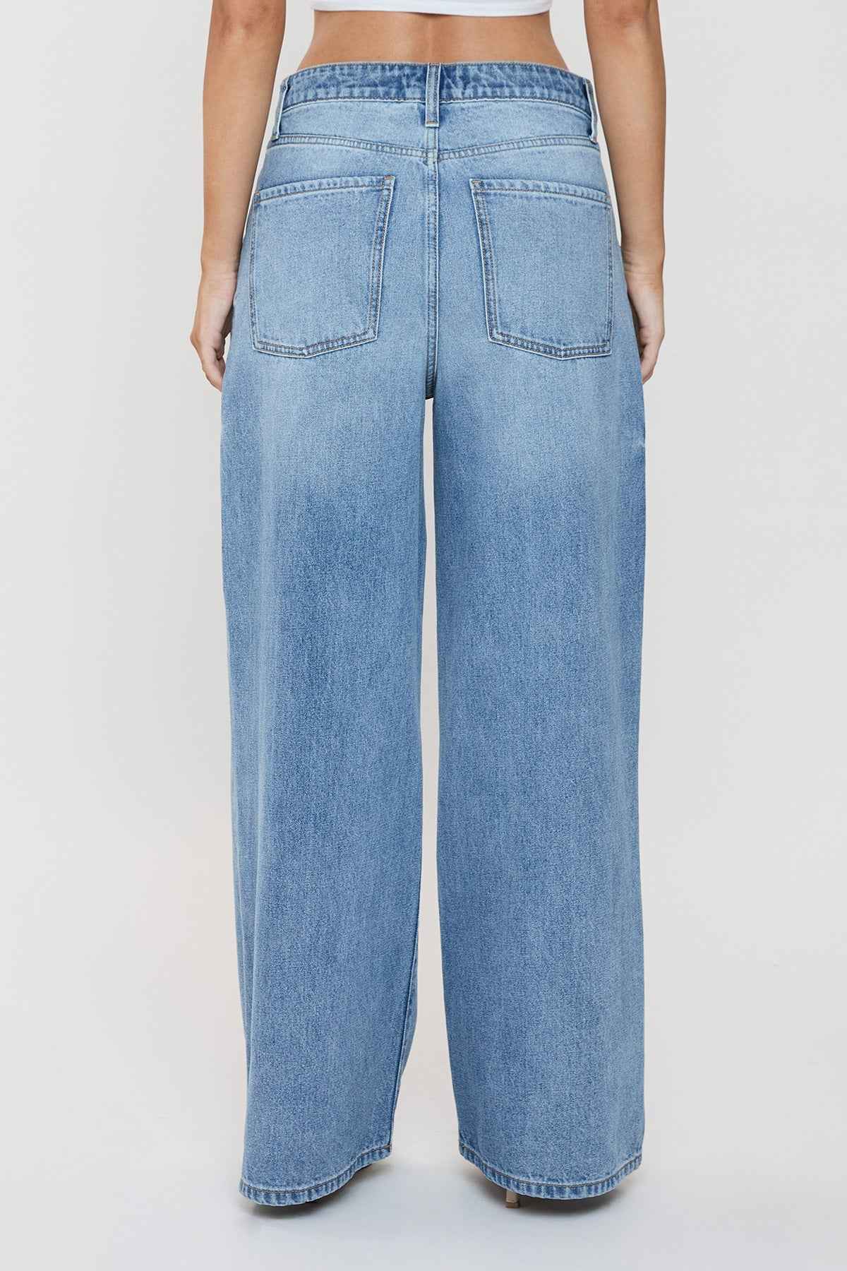 TEEK - Womens Relaxed Extra Baggy Wide Leg Jeans JEANS TEEK YMJ