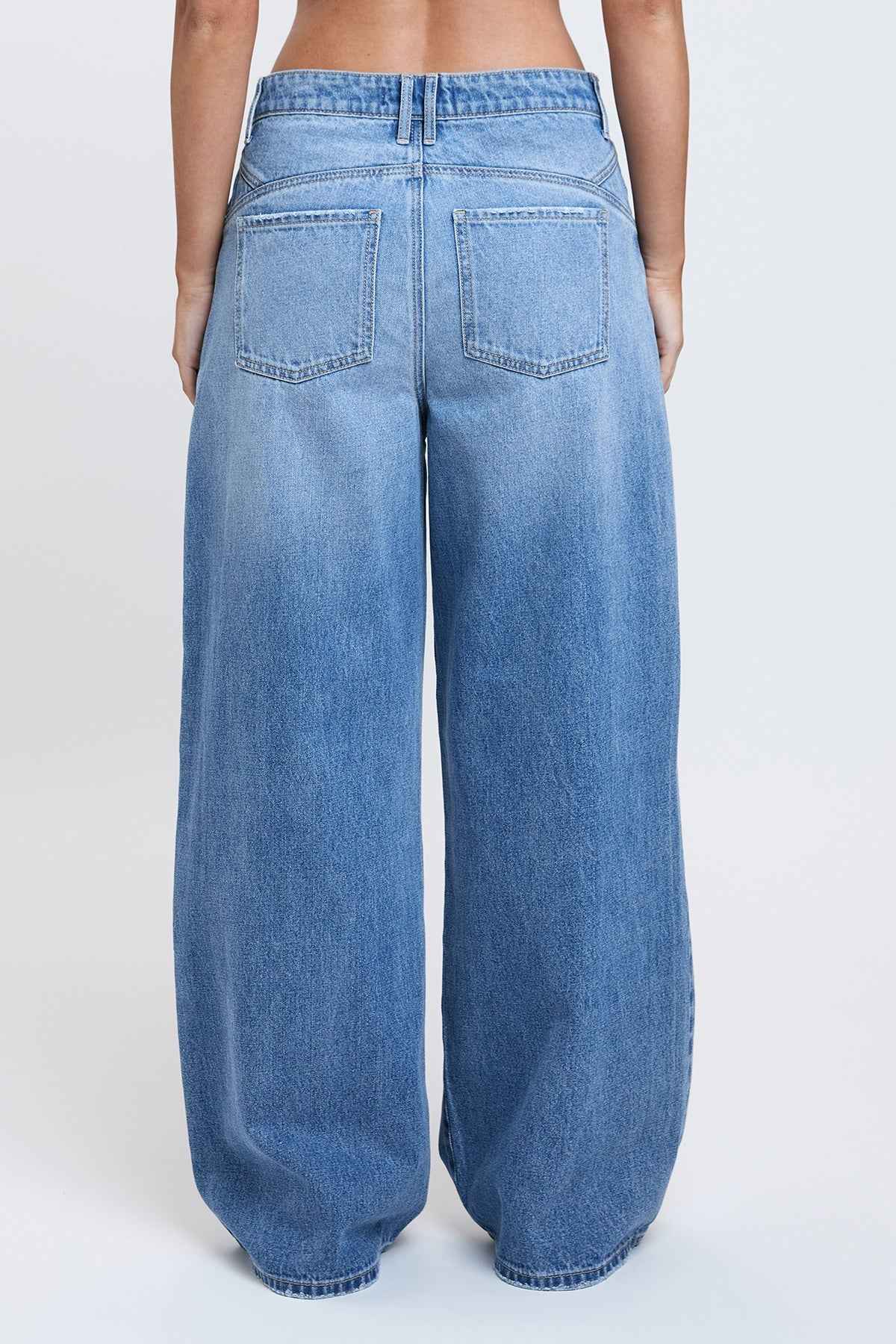 TEEK - Womens Relaxed Extra Baggy Wide Leg Jeans JEANS TEEK YMJ