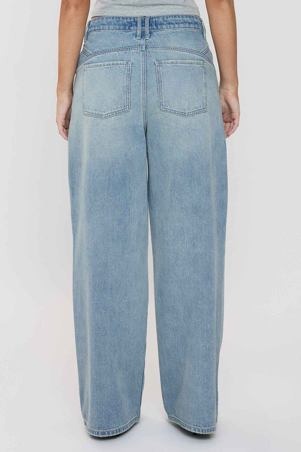 TEEK - Womens Relaxed Extra Baggy Wide Leg Jeans JEANS TEEK YMJ