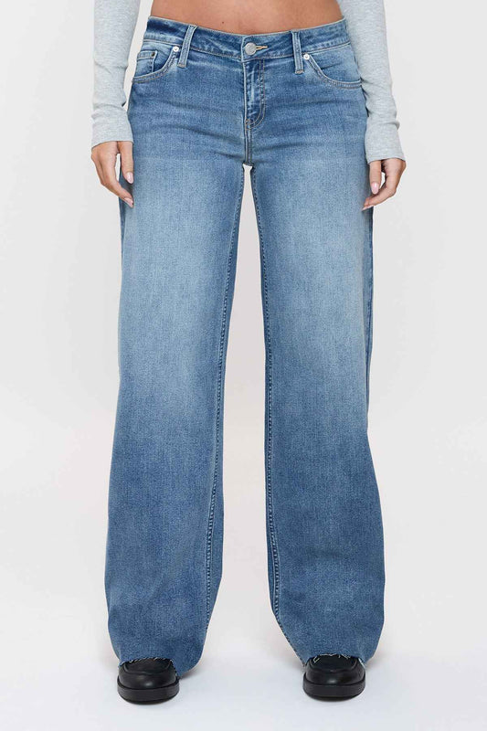 TEEK - Womens Britney Low Rise Wide Leg Jeans JEANS TEEK YMJ
