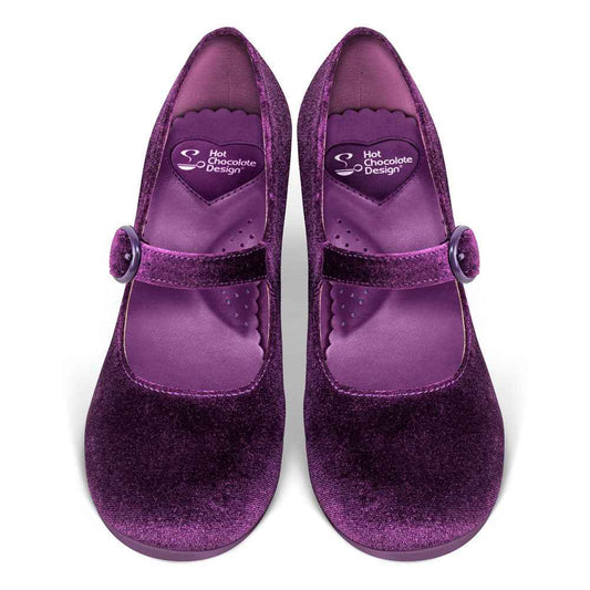 TEEK - Plum Elixir Womens Mary Jane Mid Heels SHOES TEEK HCD