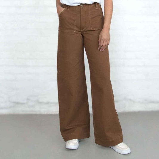 TEEK - Palazzo Pants - Brown PANTS TEEK DDA 26 30