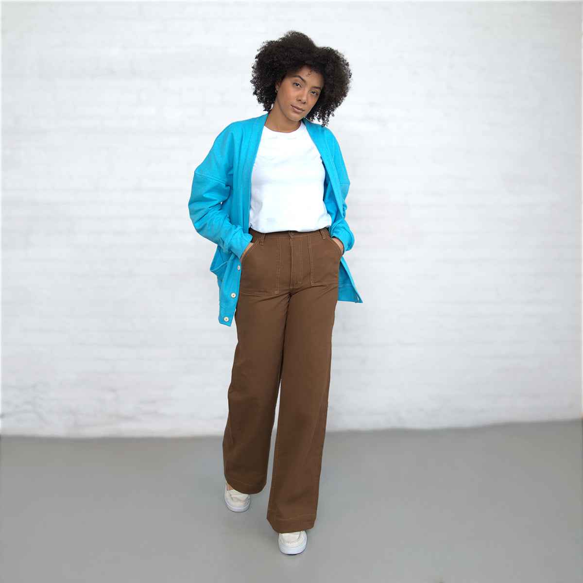 TEEK - Palazzo Pants - Brown PANTS TEEK DDA