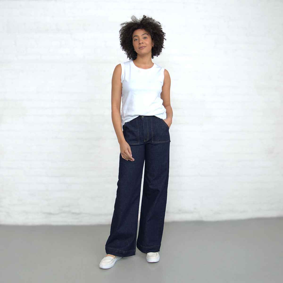 TEEK - Palazzo - Dark Wash Stretch JEANS TEEK DDA 26 30