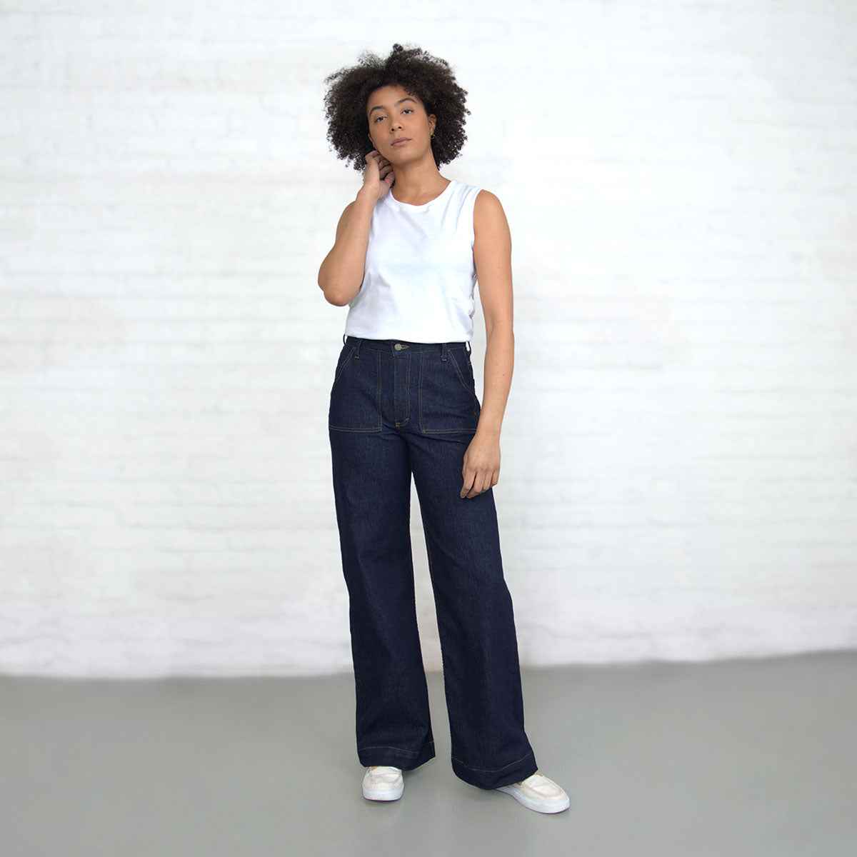 TEEK - Palazzo - Dark Wash Stretch JEANS TEEK DDA
