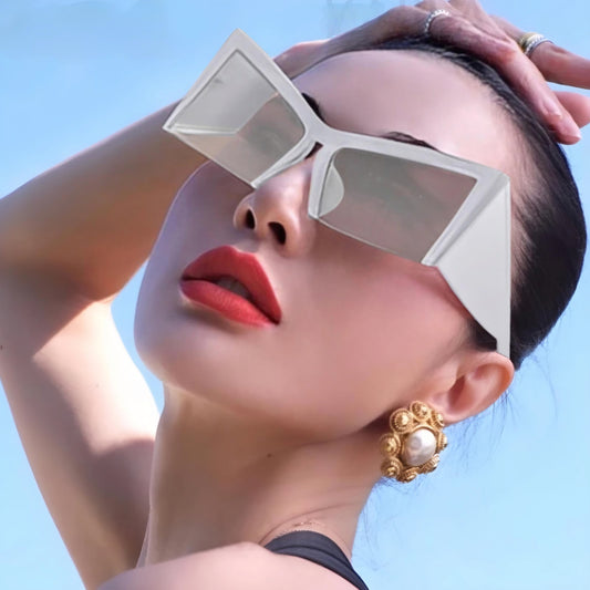 TEEK - Blocked Kitty Oversized Shield Sunglasses EYEGLASSES theteekdotcom