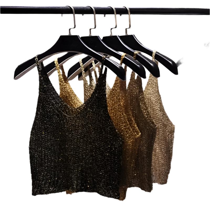 TEEK - Sparkling Half Waist Render Cropped Top TOPS theteekdotcom