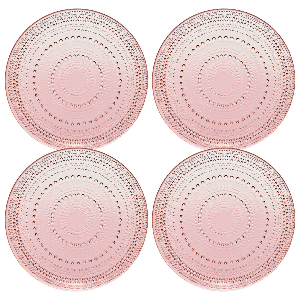 TEEK - Blush Glass Plate Set HOME DECOR TEEK KS