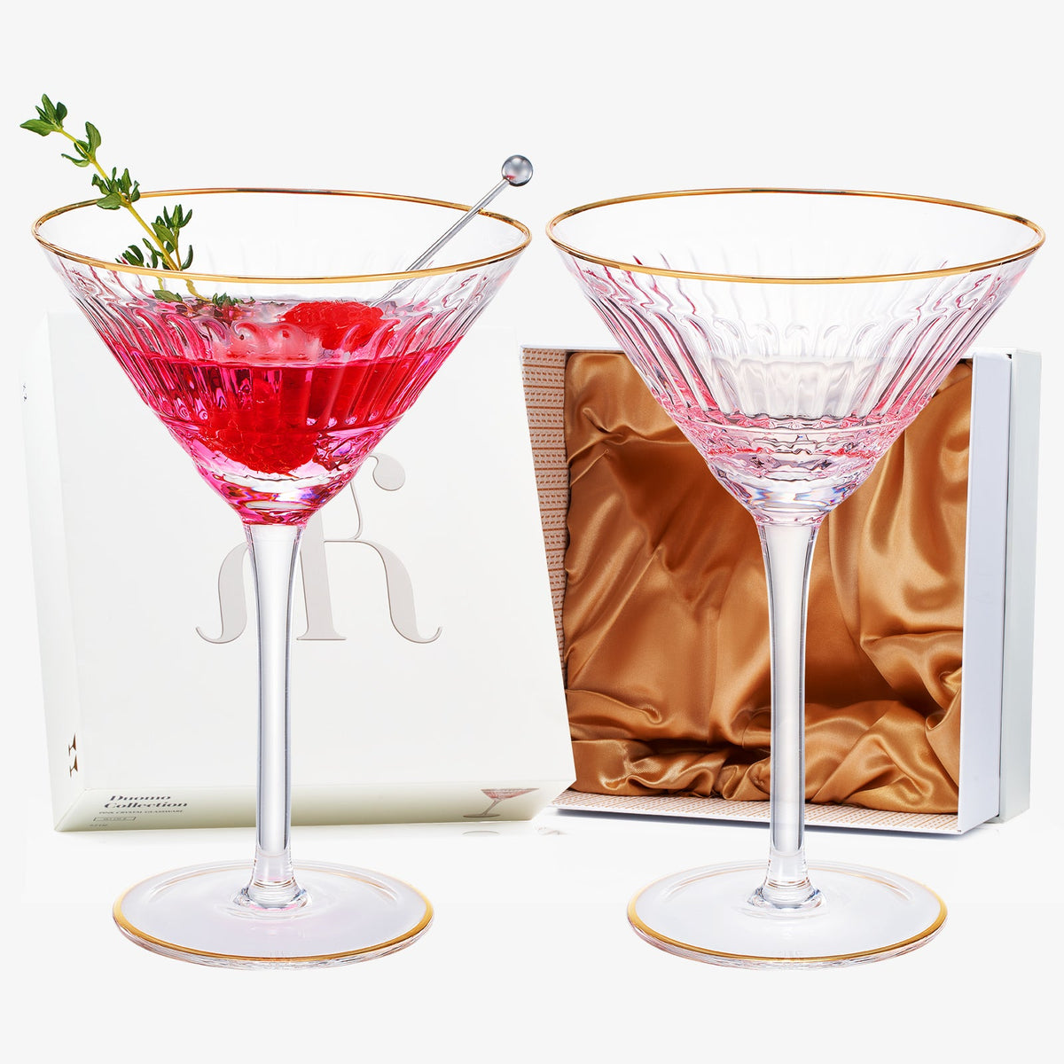 TEEK - Duomo Martini Cocktail Glassware Set HOME DECOR TEEK KS