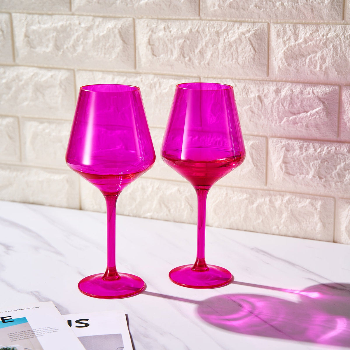 TEEK - Valencia Acrylic Stemmed Wine Glassware Set HOME DECOR TEEK KS