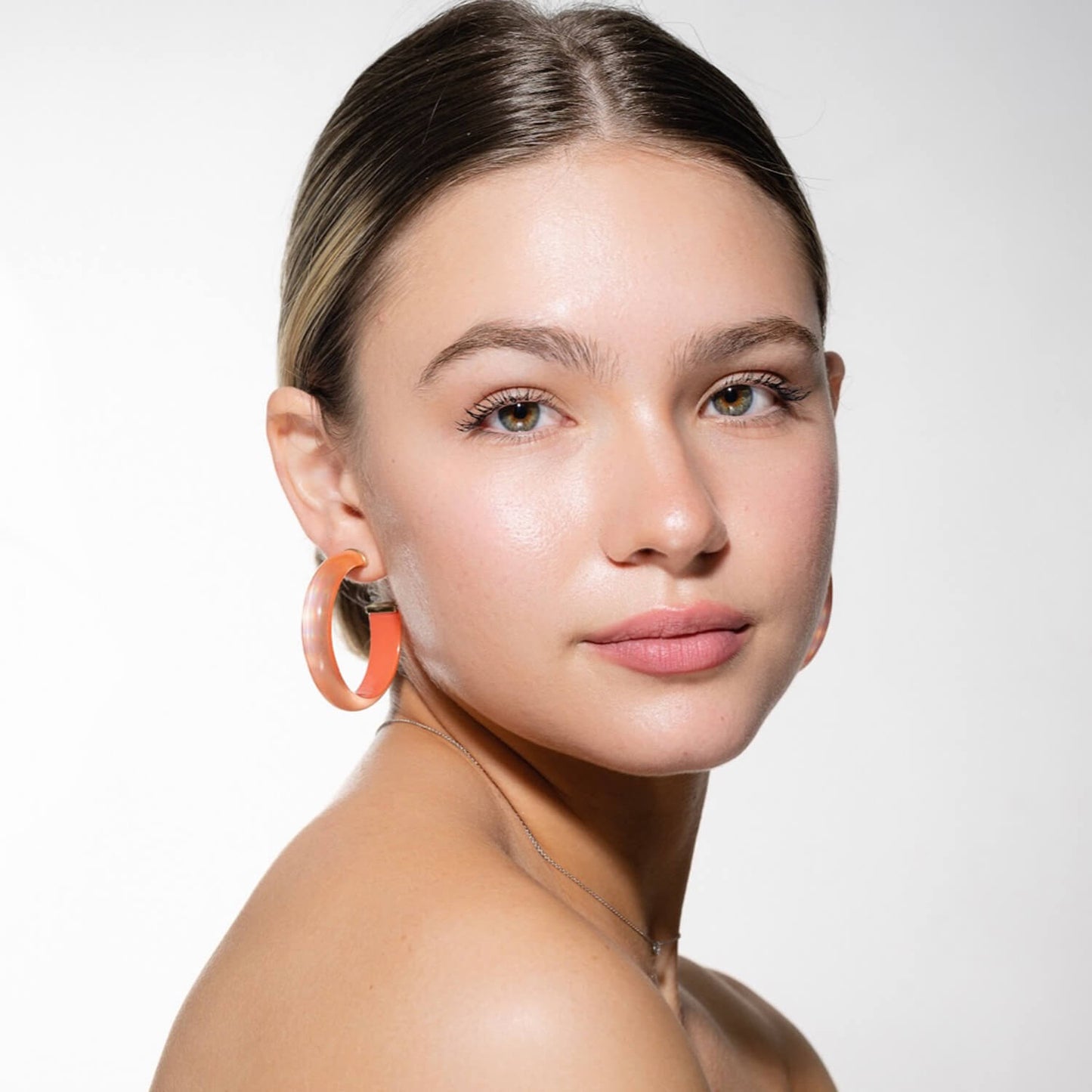 TEEK - Rave Lucite Hoop Earrings | Orange JEWELRY TEEK GNH