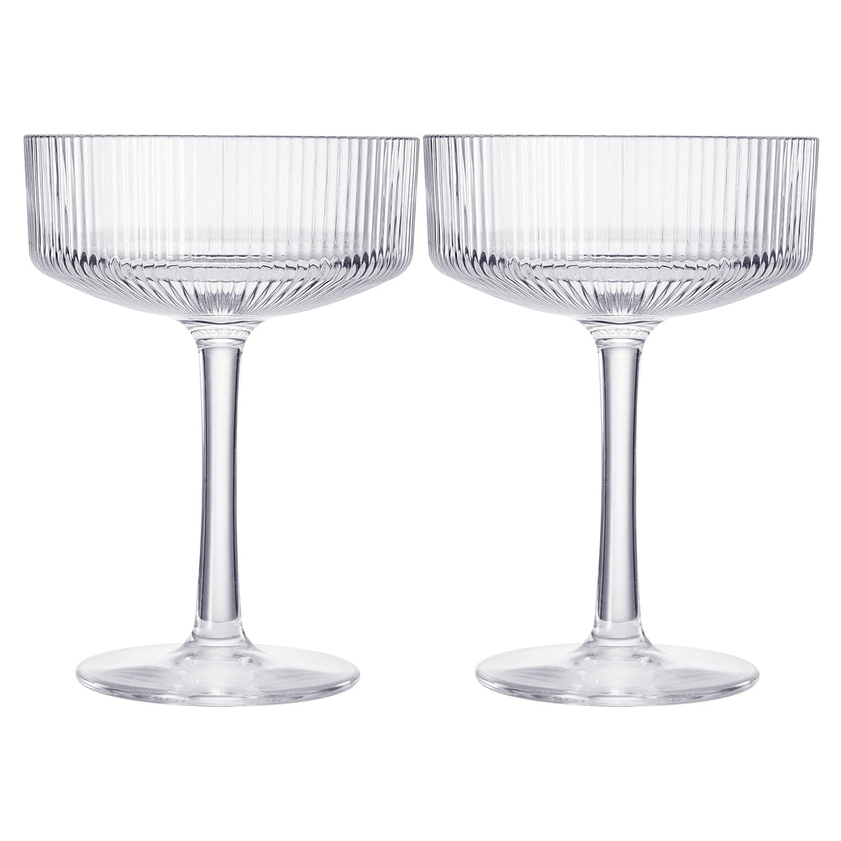 TEEK - Barcelona Acrylic Champagne Coupe Cocktail Glassware Set HOME DECOR TEEK KS