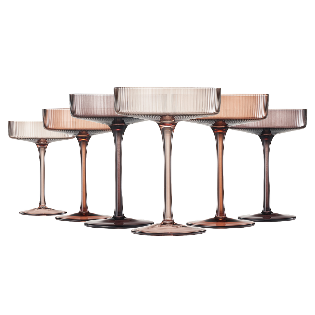 TEEK - Fortuna Champagne Coupe Cocktail Glassware Set HOME DECOR TEEK KS