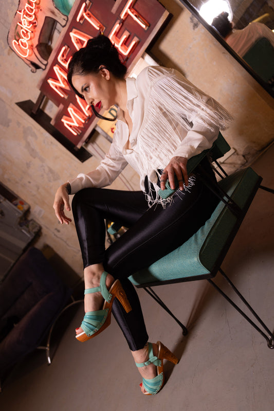 TEEK - The Rockin' Tiki Ankle Strap - Holiday Teal SHOES TEEK LLS