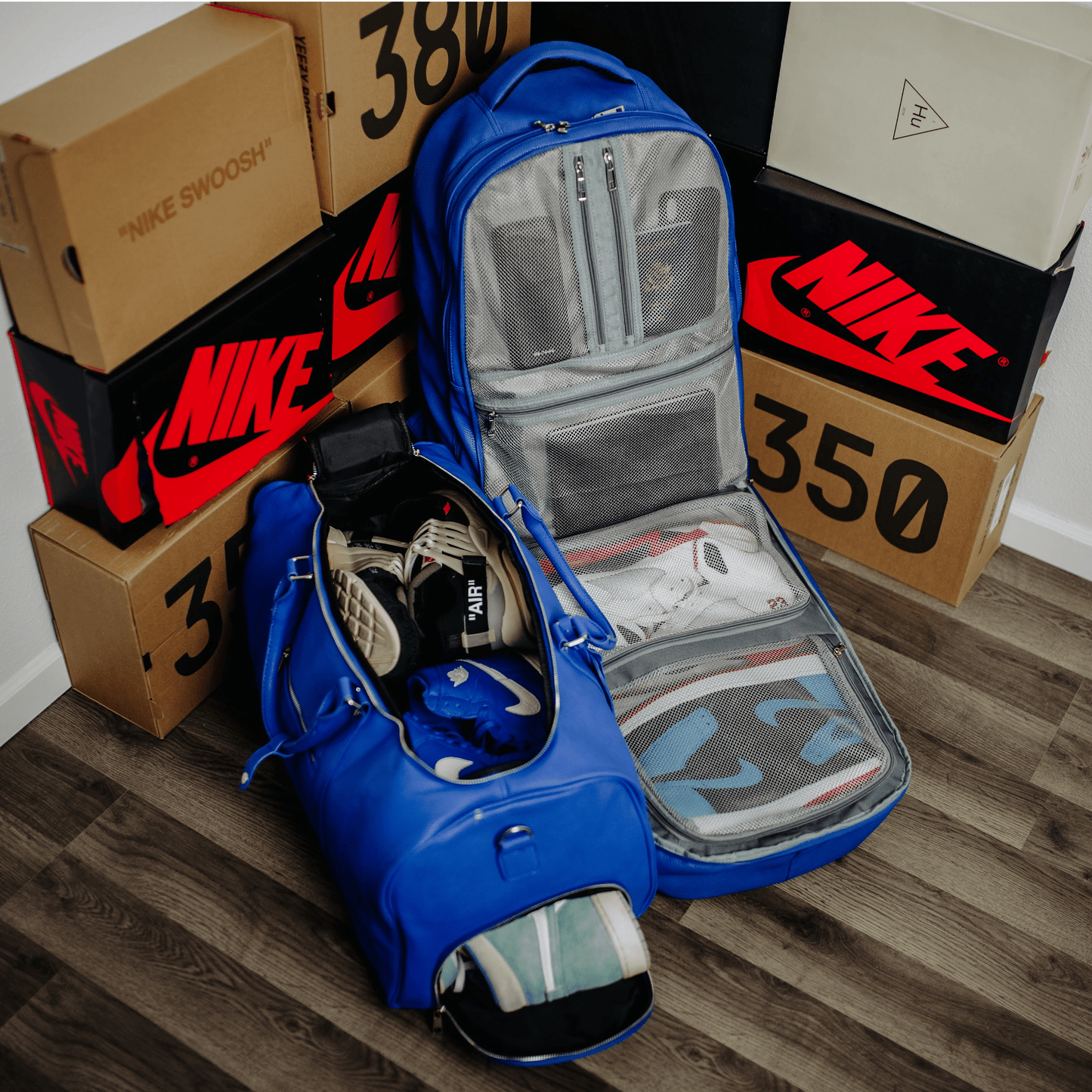 TEEK - Royal Blue Leather Duffle Bag BAG TEEK SP