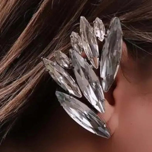 TEEK - Water Drop Feathered Ear Cuff JEWELRY theteekdotcom