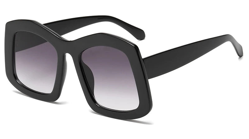 TEEK - FRFR Big Square Gradient Shades EYEGLASSES theteekdotcom Black Gray