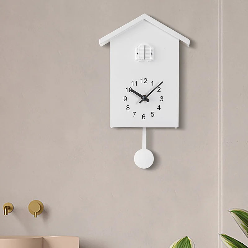 TEEK - Cuckoo Quartz Wall Clock HOME DECOR theteekdotcom White