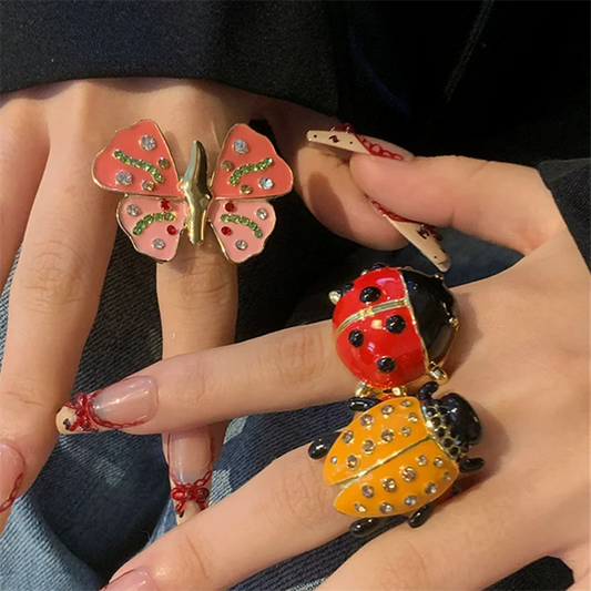 TEEK - Rhinestone Insect Ring JEWELRY theteekdotcom