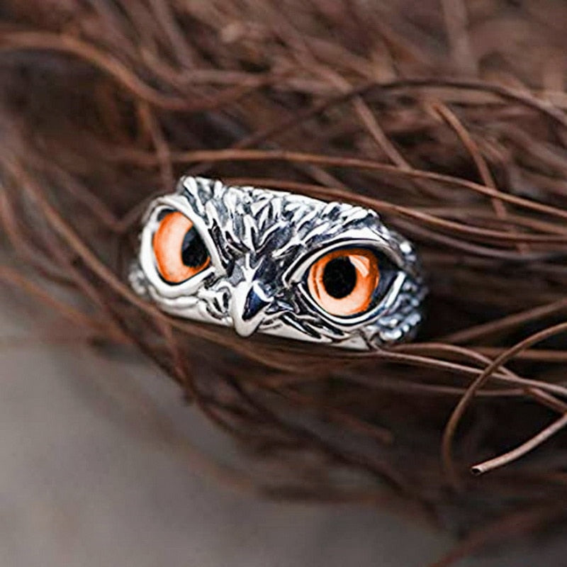 TEEK - Owl Eyed Rings JEWELRY theteekdotcom Silvery-Yellow Adjustable