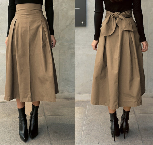 TEEK - Back Bow Skirt SKIRT theteekdotcom