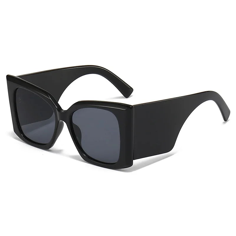 TEEK - Oversized Square Sunglasses Wide Glasses EYEGLASSES theteekdotcom black