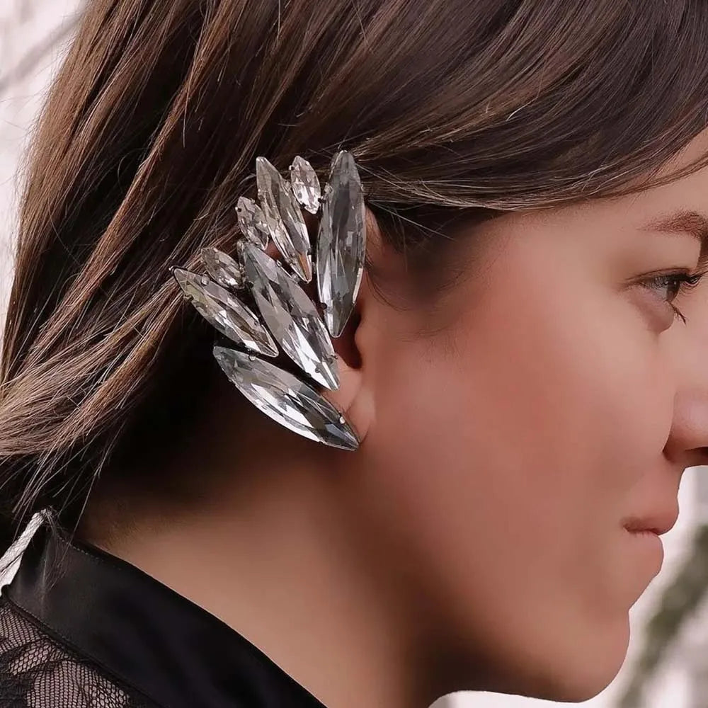 TEEK - Water Drop Feathered Ear Cuff JEWELRY theteekdotcom