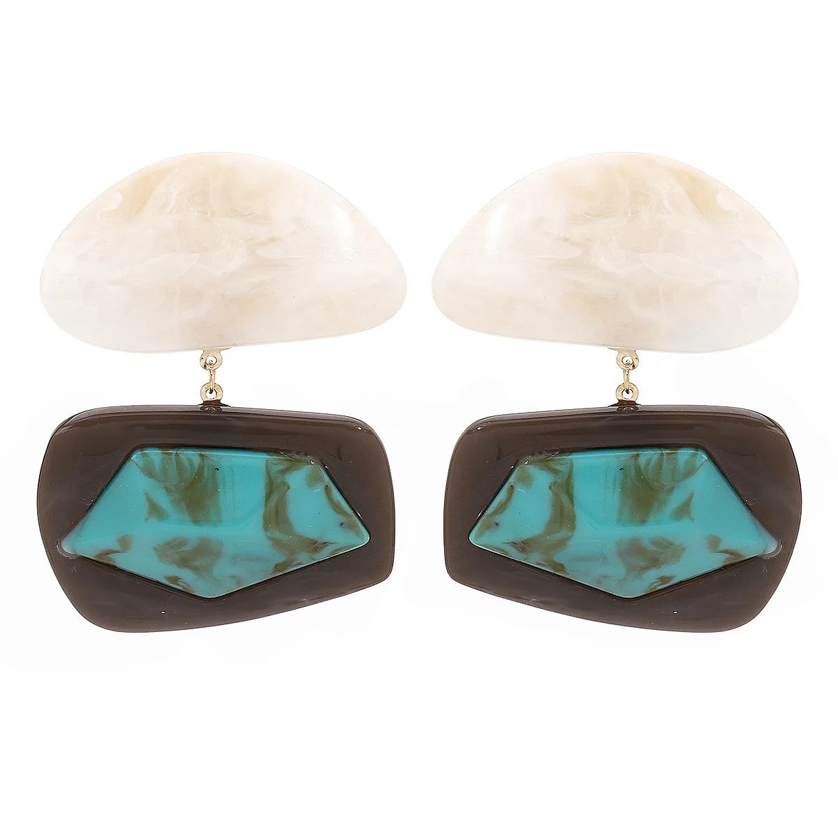 TEEK - Bold Chunks Earrings JEWELRY theteekdotcom Turquoise