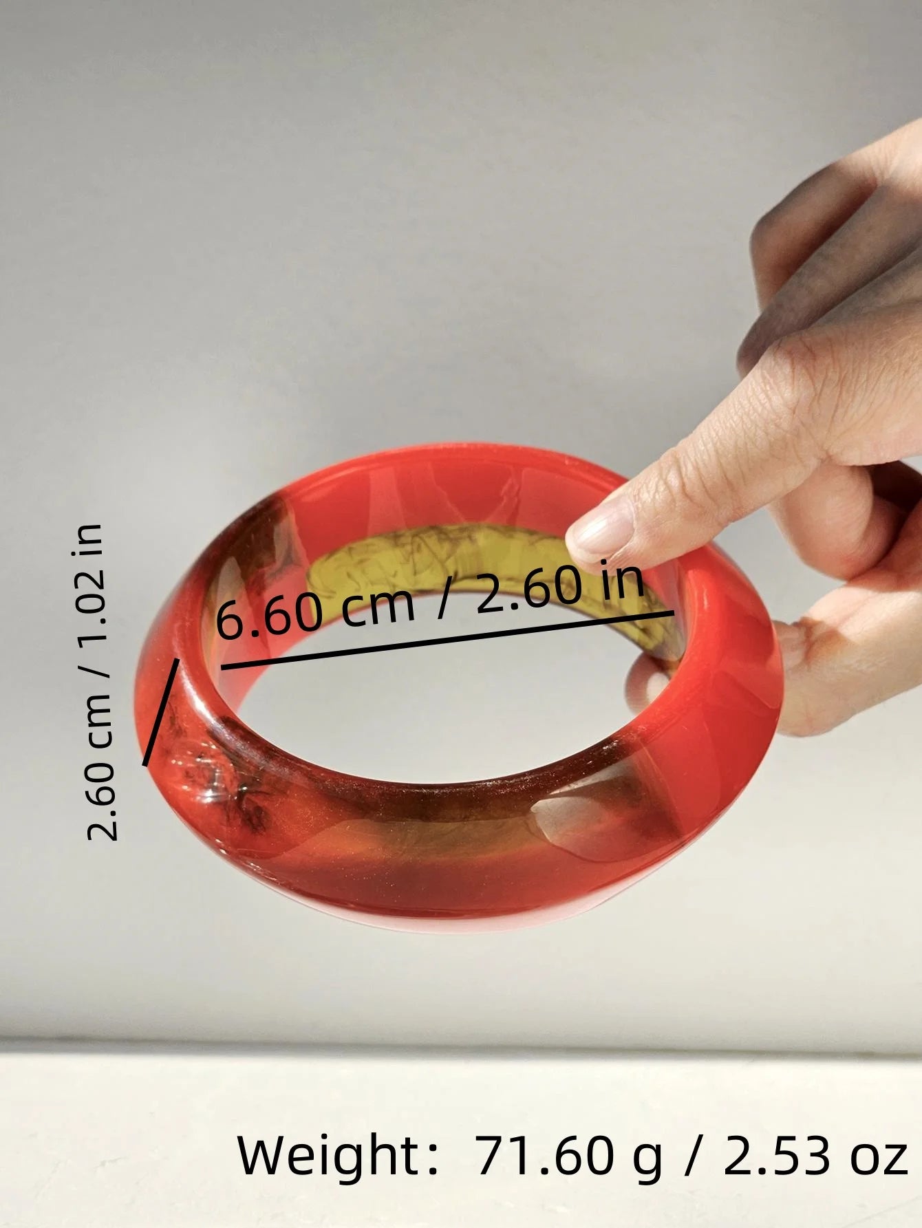 TEEK - Thick Red and White Geometric Bracelet JEWELRY theteekdotcom C