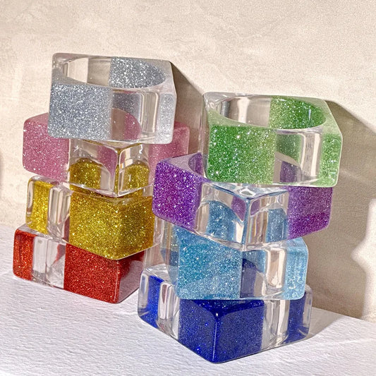 TEEK - Hyperbole Resin Glitter Chunky Large Bangle JEWELRY theteekdotcom